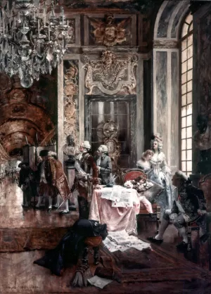 The People of Paris Come to Versailles by Francois Flameng - Oil Painting Reproduction