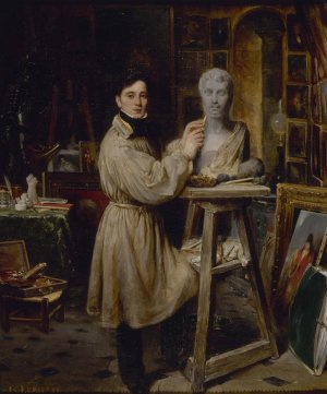 Jean-Pierre Dantan by Francois-Gabriel-Guillaume Lepaulle Oil Painting