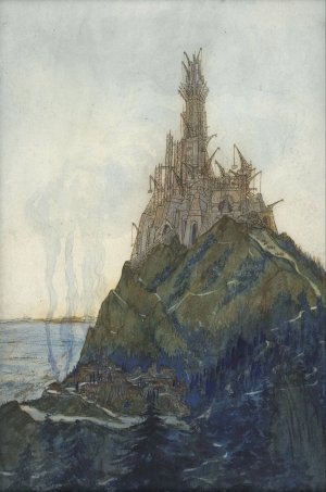 Temple of Thought, Dedicated to Beethoven, under construction by Francois Garas Oil Painting