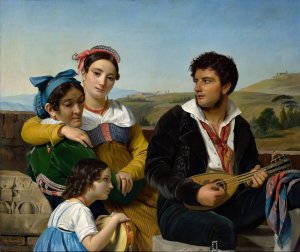 A Musical Group by Francois-Joseph Navez Oil Painting