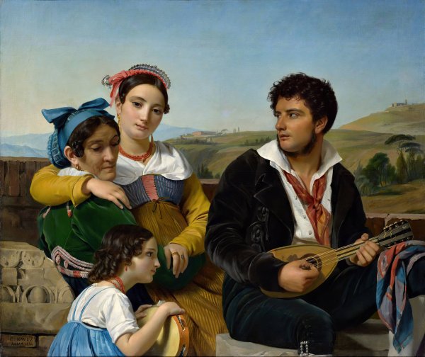 A Musical Group  by Francois-Joseph Navez - Hand-Painted Oil Painting Reproduction