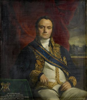 Portrait of Leonard Pierre Joseph, Viscount du Bus de Gisignies, Commissioner-General by Francois-Joseph Navez Oil Painting