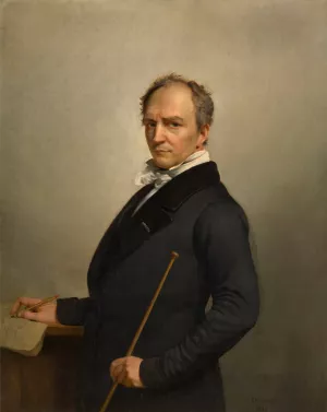 Self Portrait by Francois-Joseph Navez Oil Painting