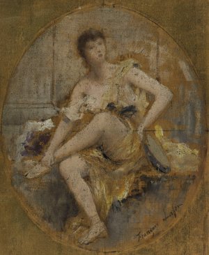 La Danse by Francois Lafon Oil Painting