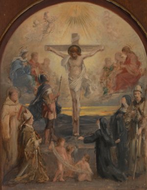 Le Calvaire by Francois Lafon Oil Painting