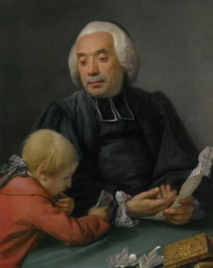 Remonstrance Aventure by Francois Louis Brossard De Beaulieu Oil Painting