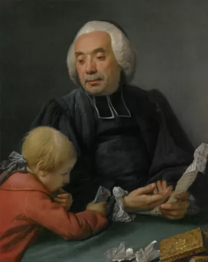 Remonstrance Aventure by Francois Louis Brossard De Beaulieu Oil Painting