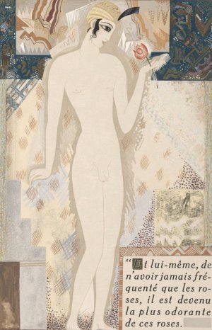 Histoire charmante de l'adolescente sucre d'amour Pl.6 by Francois-Louis Schmied Oil Painting
