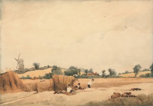 Harvesting by Francois Louis Thomas Francia Oil Painting
