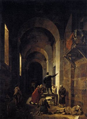 Stella in Prison by Francois-Marius Granet Oil Painting