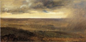 Storm in the Valley of the Tiber by Francois-Marius Granet Oil Painting