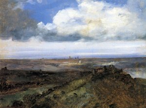The Tiber Valley by Francois-Marius Granet Oil Painting