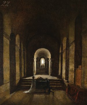 Vow by Francois-Marius Granet Oil Painting
