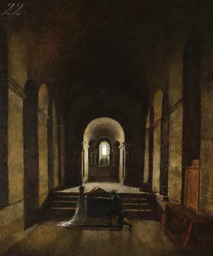 Vow Oil painting by Francois-Marius Granet