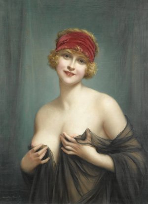 Jeune Femme En Deshabille by Francois Martin-Kavel Oil Painting
