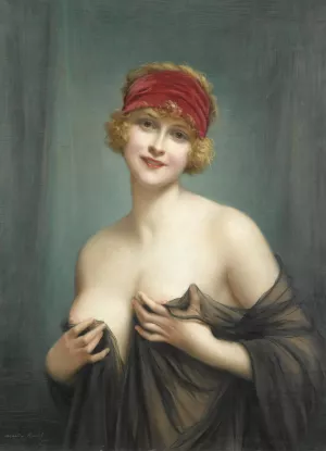 Jeune Femme En Deshabille by Francois Martin-Kavel Oil Painting