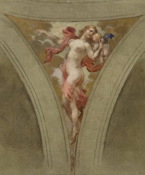 La chanson amoureuse by Francois Schommer Oil Painting