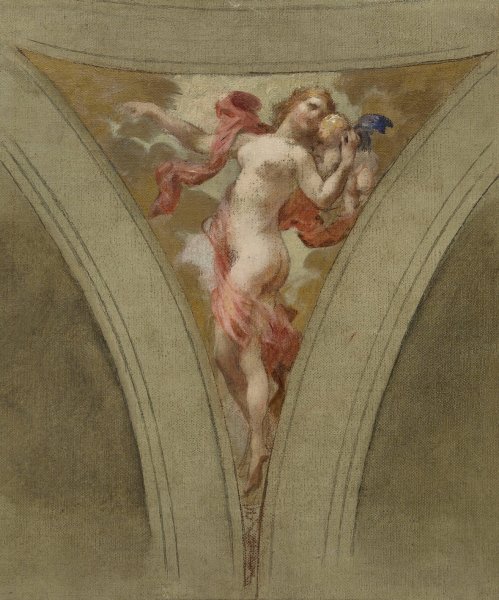 La chanson amoureuse  by Francois Schommer - Hand-Painted Oil Painting Reproduction
