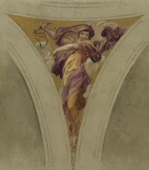 La chanson satirique by Francois Schommer Oil Painting