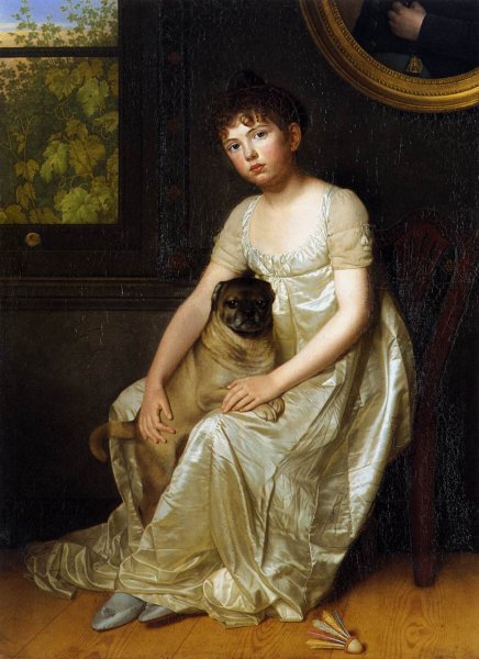 Main Product Photo of Portrait of Sylvie de la Rue Painting by Francois Van Der Donckt