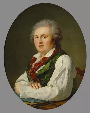 Portrait of Laurent-Nicolas de Jourbet by Francois-Xavier Fabre - Oil Painting Reproduction