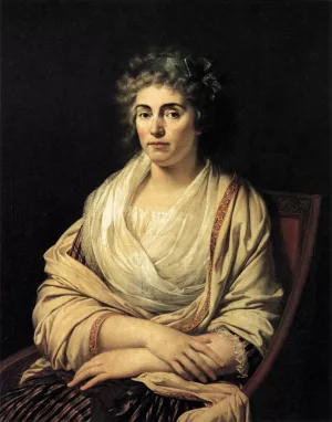 Portrait of the Countess d'Albany by Francois-Xavier Fabre Oil Painting