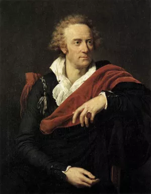Portrait of Vittorio Alfieri by Francois-Xavier Fabre Oil Painting