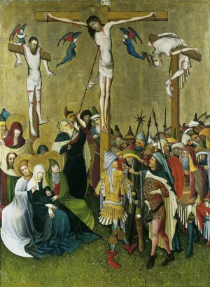 Mount Calvary by Franconian-Swabian Master Oil Painting