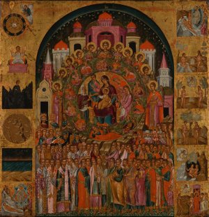 En Toi se rejouit by Franghias Kavertzas Oil Painting