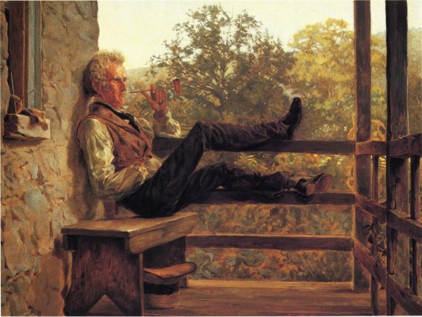 Main Product Photo of Independence also known as Squire Jack Porter Painting by Frank Blackwell Mayer