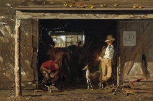 Leisure and Labor by Frank Blackwell Mayer Oil Painting