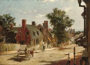 Old Annapolis, Francis Street by Frank Blackwell Mayer Oil Painting