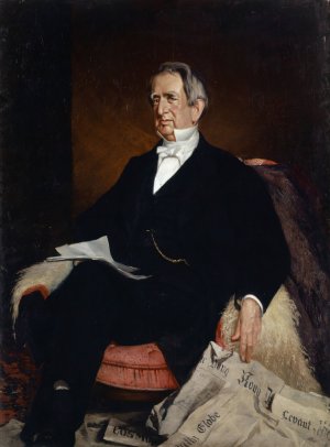 Portrait of U.S. Secretary of State William H. Seward by Frank Buchser Oil Painting
