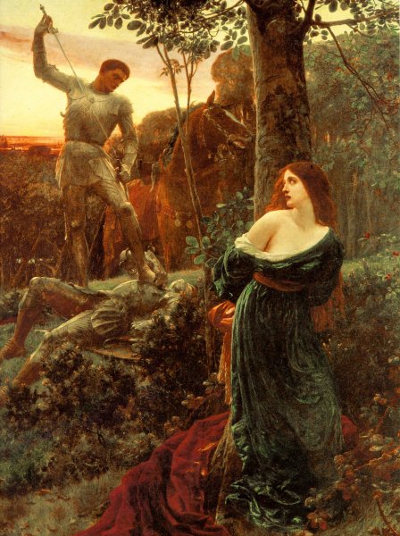 Main Product Photo of Chivalry Painting by Frank Dicksee