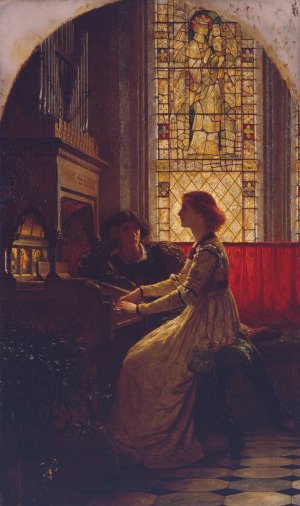 Harmony by Frank Dicksee Oil Painting