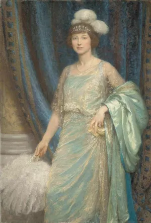 Portrait of Mrs. Norman Holbrook Oil painting by Frank Dicksee