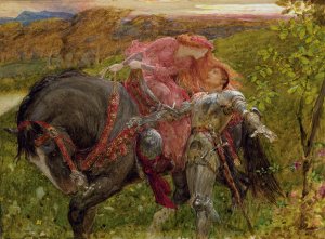 Study for 'La Belle Dame sans Merci' by Frank Dicksee Oil Painting