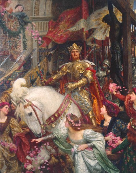 Main Product Photo of The Two Crowns Painting by Frank Dicksee