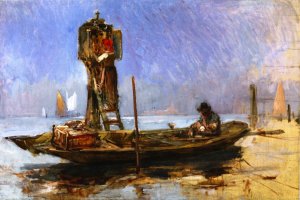 A Venetian Shrine by Frank Duveneck Oil Painting