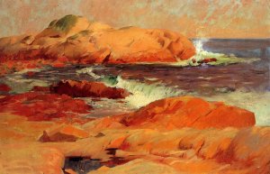 Brace's Rock by Frank Duveneck Oil Painting