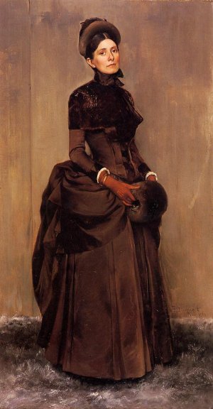 Elizabeth Boott Duveneck by Frank Duveneck Oil Painting