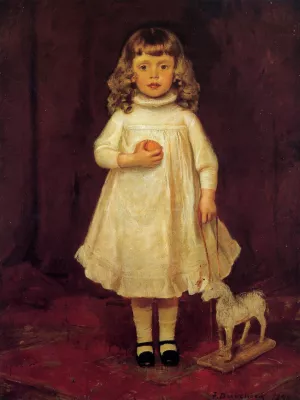 F. B. Duveneck as a Child by Frank Duveneck - Oil Painting Reproduction