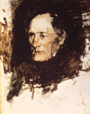 Head of an Old Man Oil painting by Frank Duveneck