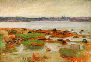 Horizon at Gloucester by Frank Duveneck - Oil Painting Reproduction