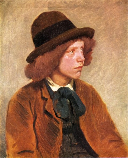 Italian Boy by Frank Duveneck - Hand-Painted Oil Painting Reproduction