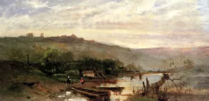 Landscape at Polling by Frank Duveneck Oil Painting