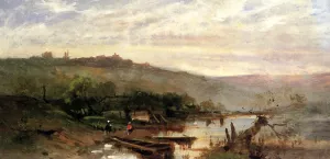 Landscape at Polling Oil painting by Frank Duveneck