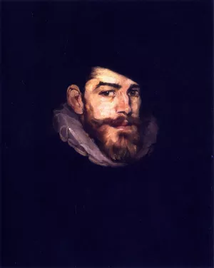 Leslie Pease Barnum by Frank Duveneck Oil Painting
