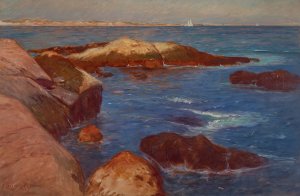 Marine Oil painting by Frank Duveneck