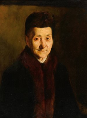 Portrait of an Old Lady Oil painting by Frank Duveneck